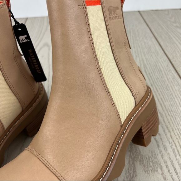 Sorel Women's Joan Now Chelsea Boots US7 Honest Beige, Gum 2 (orange) $190 - Picture 4 of 13